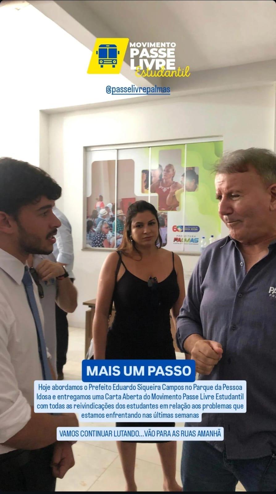 Manifestação pelo Passe Livre Estudantil Mobiliza Palmas!