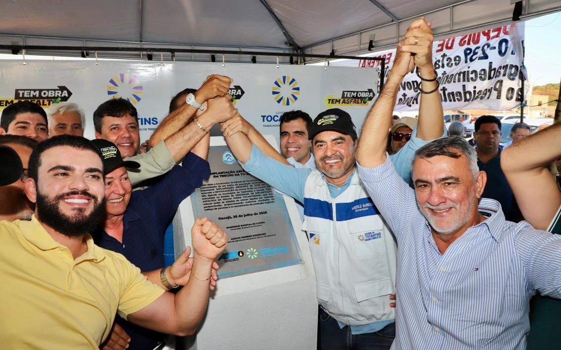 Presidente Amélio participa da entrega da pavimentação da TO-239 e defende a inclusão regional