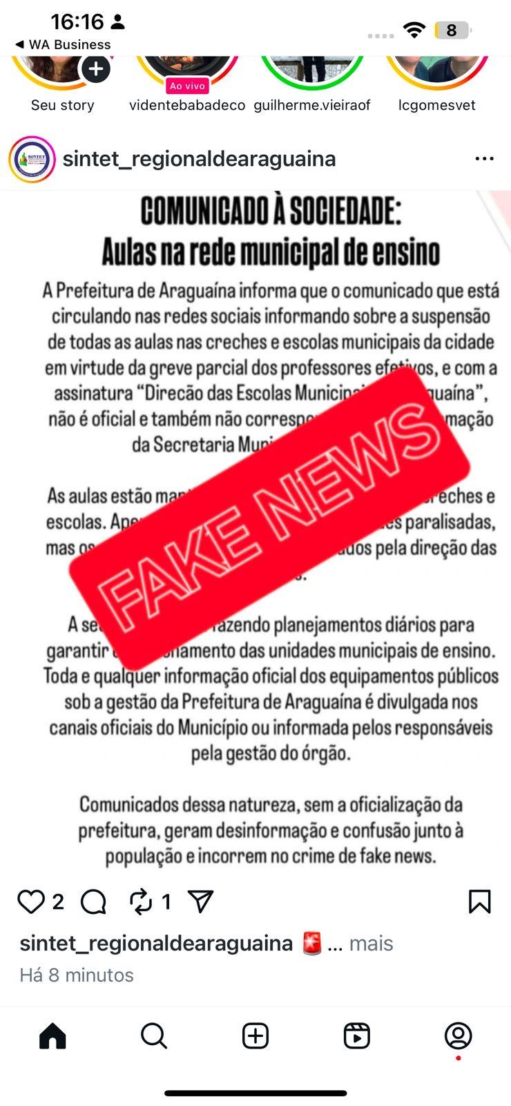 Conflito em Araguaína: Sindicato Desmente Prefeitura e Professores Lutam por Direitos