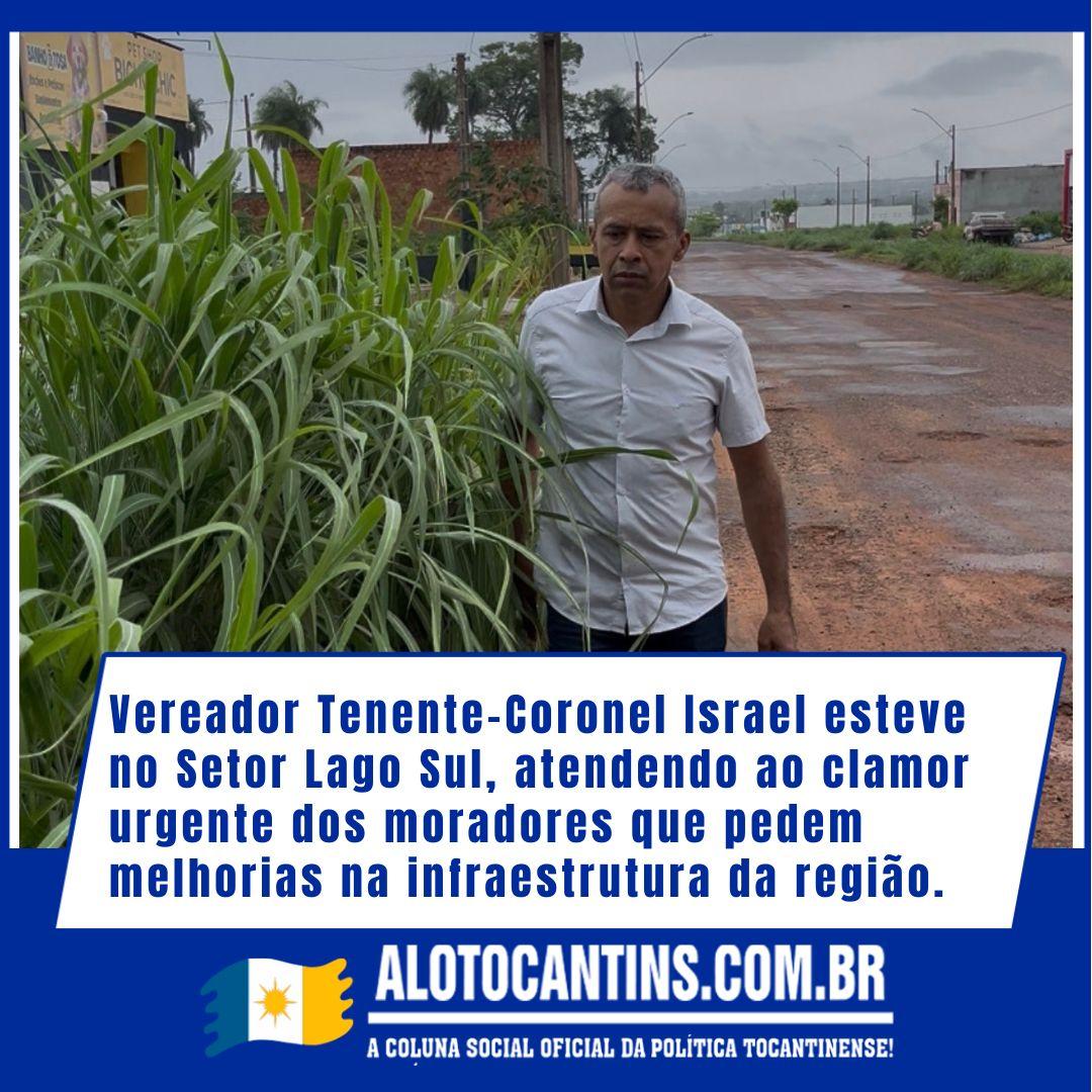 Vereador Tenente-Coronel Israel esteve no Setor Lago Sul, atendendo ao clamor urgente dos moradores que pedem melhorias na infraestrutura da região.