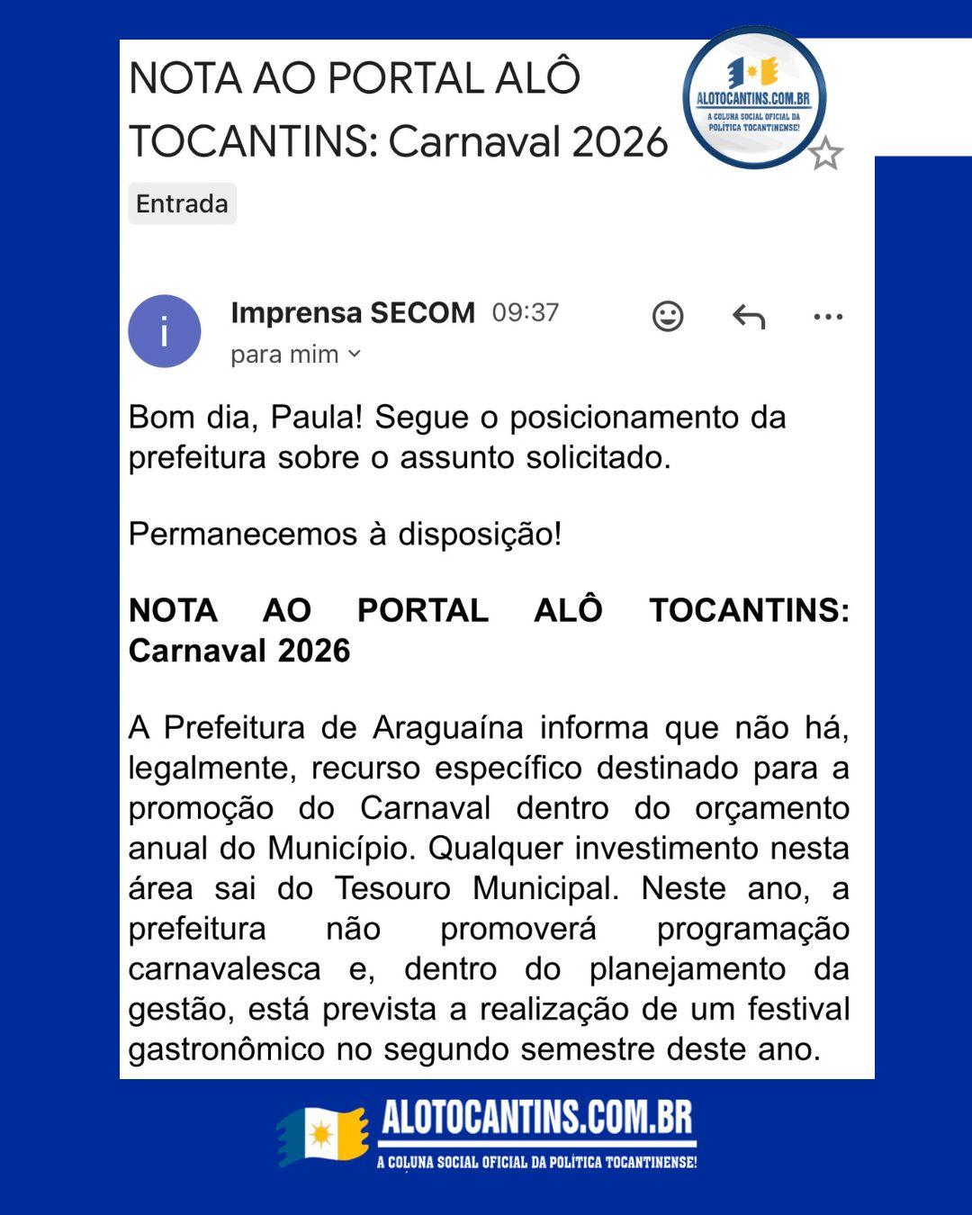 Araguaína: Um Carnaval Sem Alegria e Oportunidades – A Cidade em Crise.