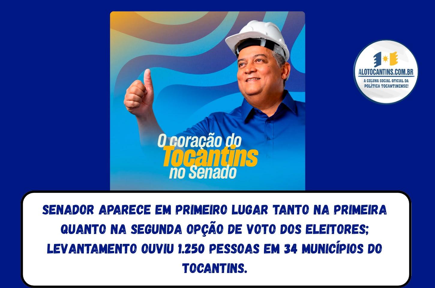 Pesquisa VÓPE/Primeira Página mostra Eduardo Gomes na liderança dos dois votos para o Senado