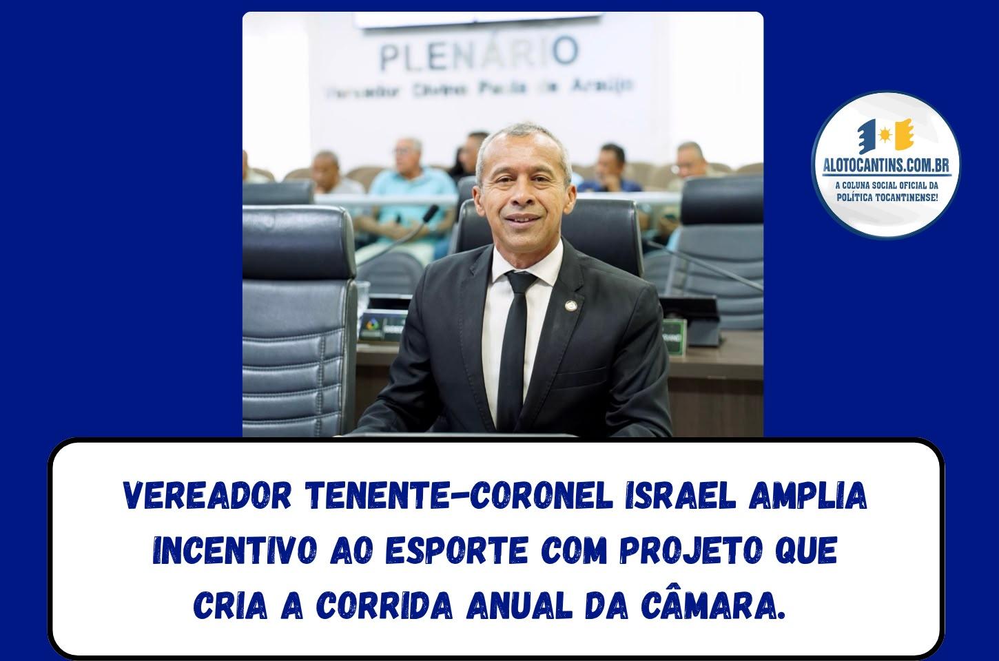 Vereador Tenente-coronel Israel amplia incentivo ao esporte com projeto que cria a Corrida Anual da Câmara. 