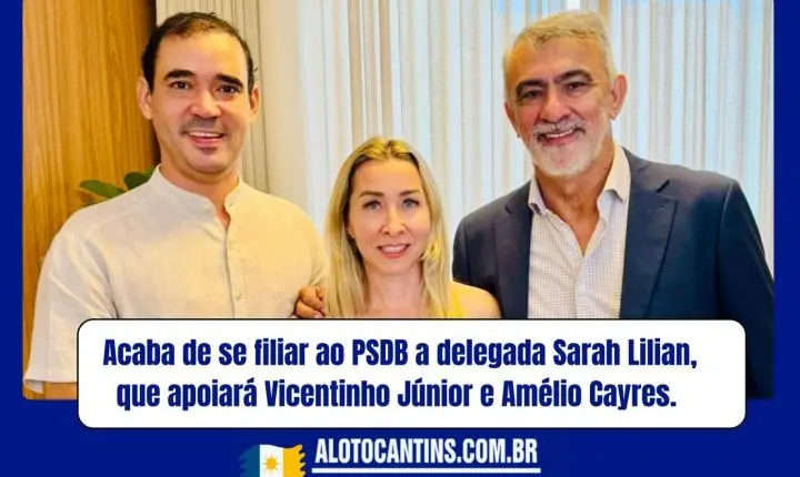 Delegada Sarah Lilian oficializa pré-candidatura a deputada federal pelo PSDB em Araguaína