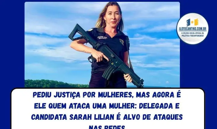 Pediu justiça por mulheres, mas agora é ele quem ataca uma mulher: Sarah Lilian é alvo de ataques nas redes